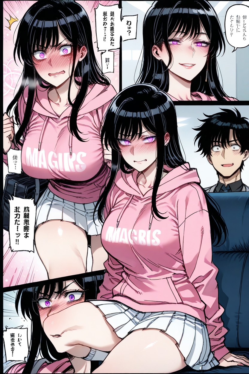 Transformation Continuing Panel Fully Transformed Female Version, Dynamic Perspective, Soft Lighting Hentai IA
