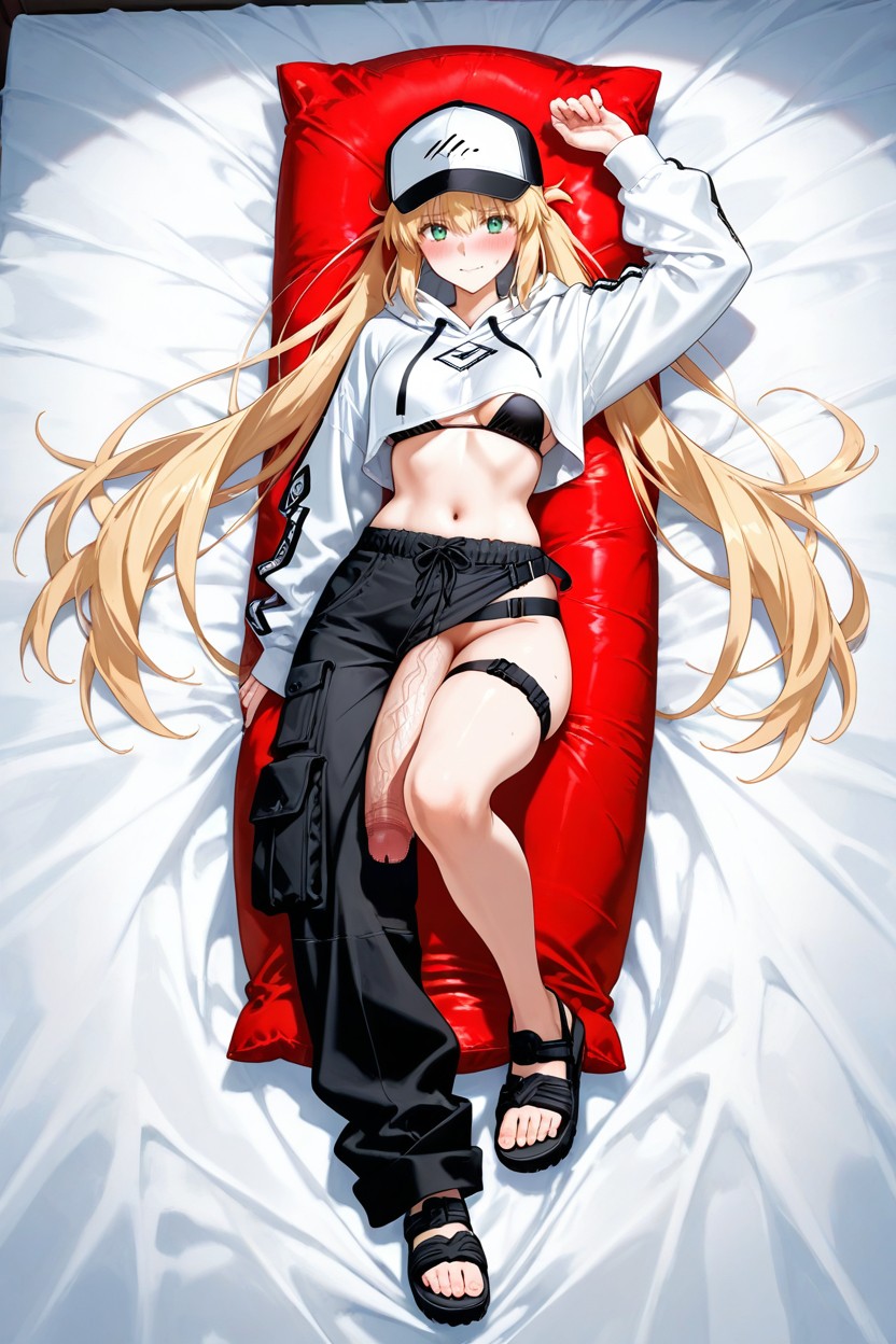 Single Screen, Small Breasts, Black Sandals With White Soles Hentai AI Porn