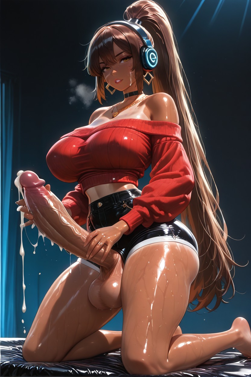 25+, Perfect Tanned Beige Skin, Medium Ass Hentai AI Porn