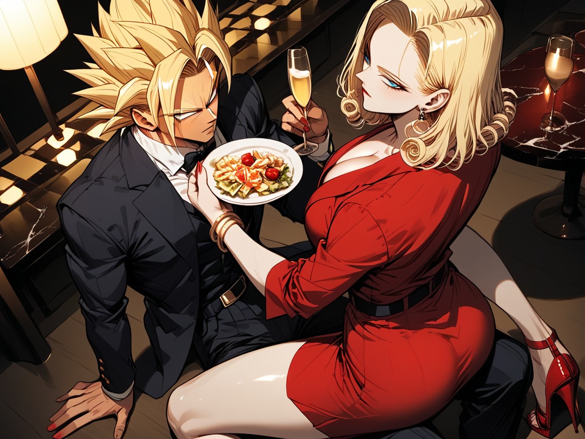 Wide Angle, Restaurant, Sitting Down Hentai AI Porn
