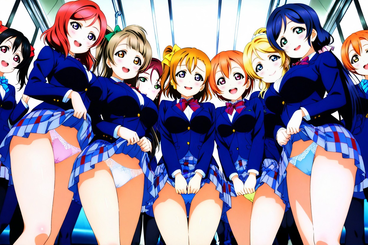 Sakurauchi Riko, Takami Chika, Nishikino Maki Hentai IA