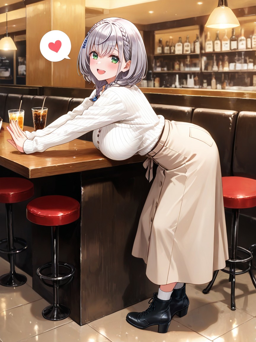 Smile, From Avobe, Glossy Finish Hentai AI Porn