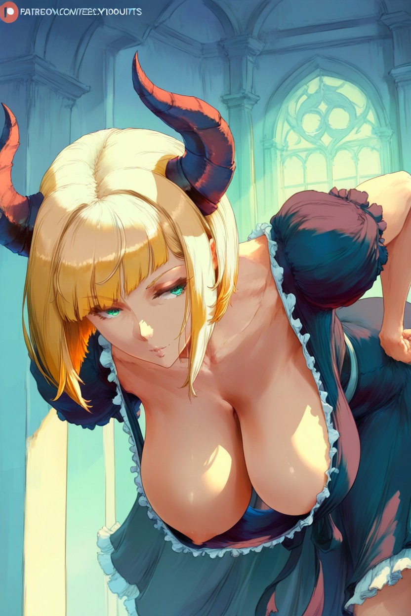 Bobcut, 18+, Downblouse Hentai AI Porn