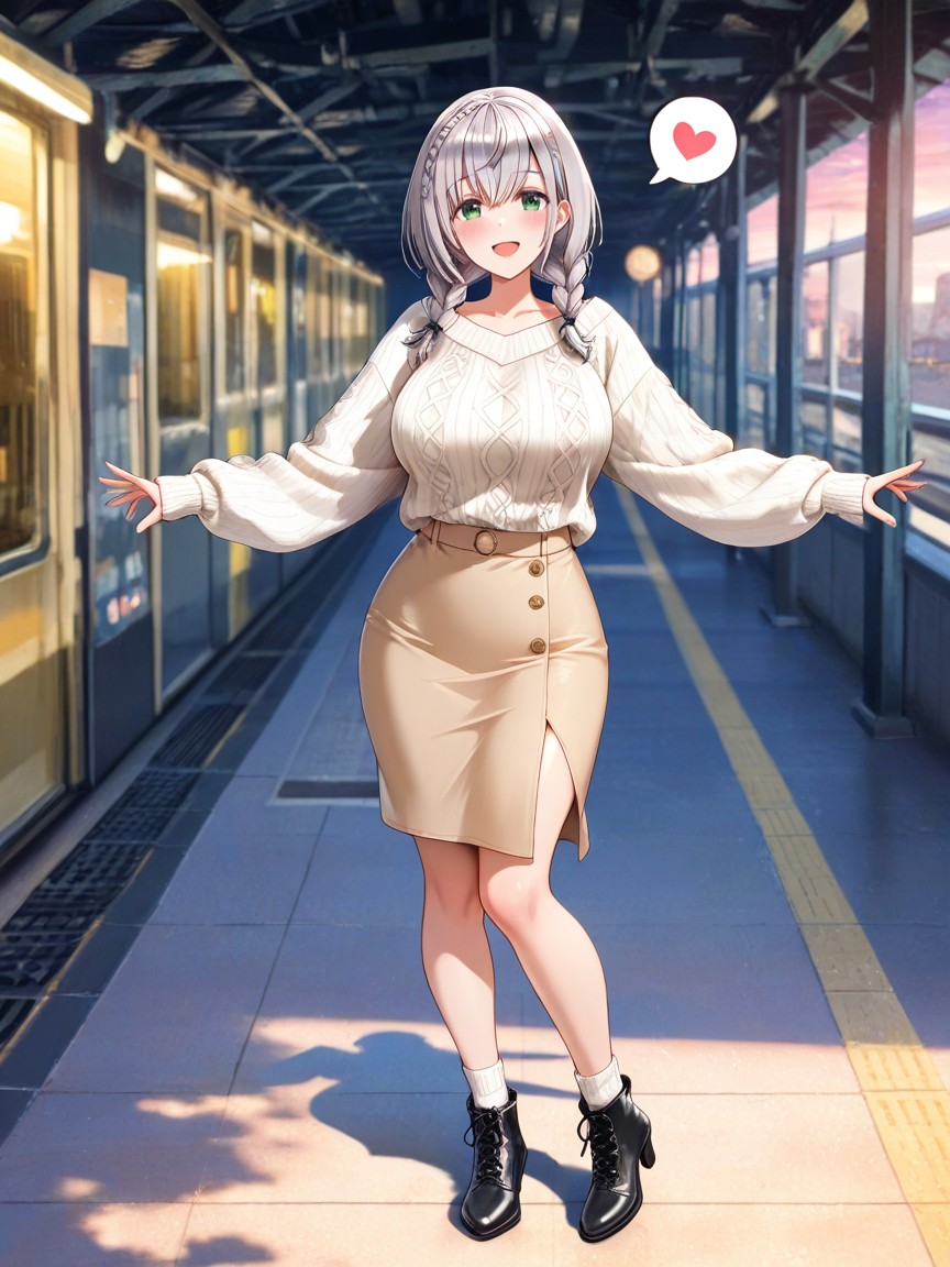Tokino Sora, Two In The Same Hairstyle, Looking Up Hentai AI Porn