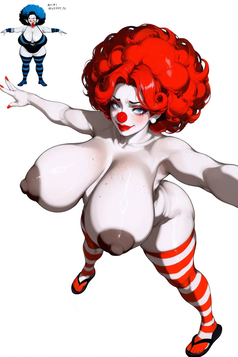 Monster Fat Ass And Gigantic Booty Cheeks, Full Body, Solid White Background Porno IA Hentai