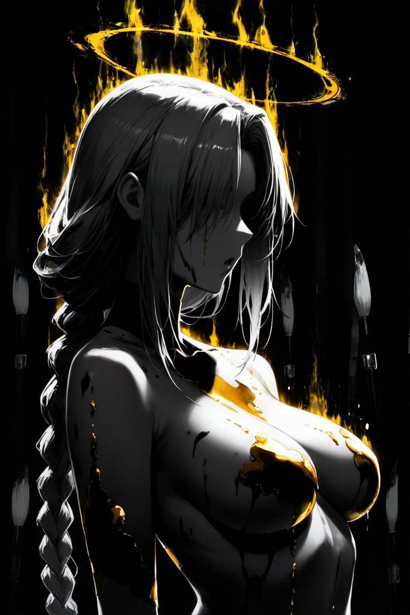 O, Steam, Hair Over Eyes Hentai AI Porn