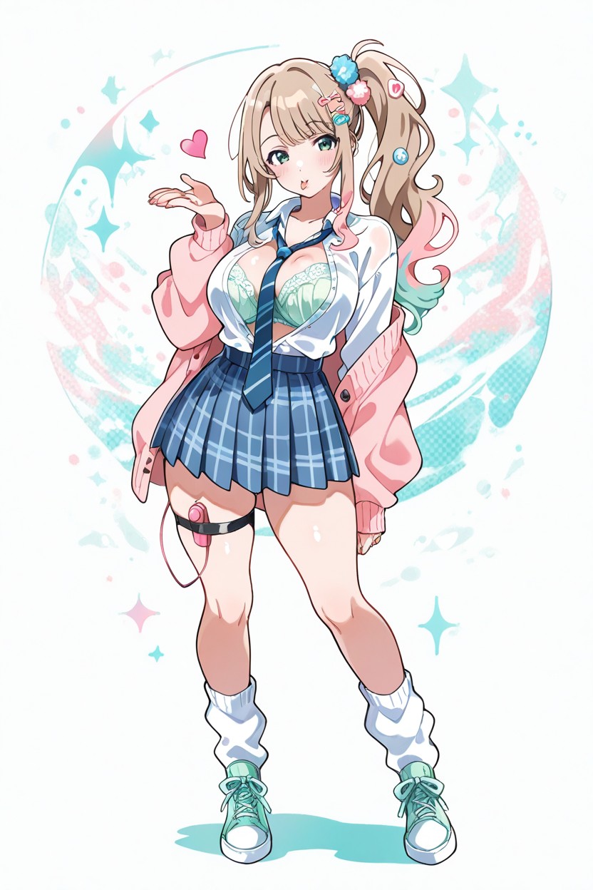 Soft Pastel Colors, Abstract, Cheerful Gyaru Porno IA Hentai