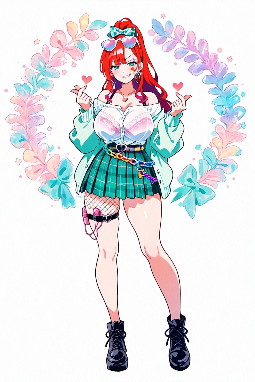 Sourire, Halftone, Fishnet Porno IA Hentai