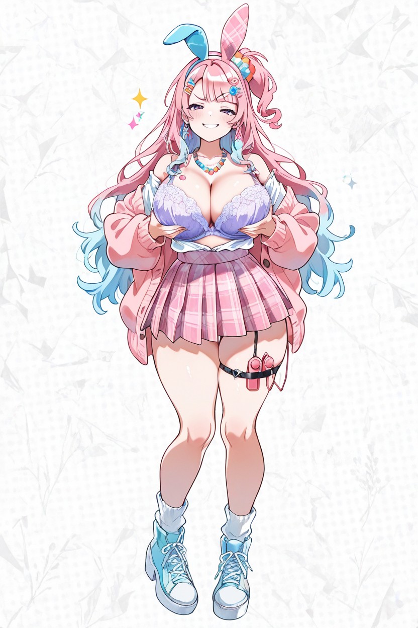 Emoción, Decora Hair Clips, Looking At Viewer Hentai IA