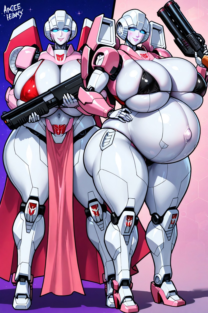 Hyper Colossal Pregnant Belly, Gigantic Huge Hyper Ass, Hyper Colossal Thighs Hentai AI Porn