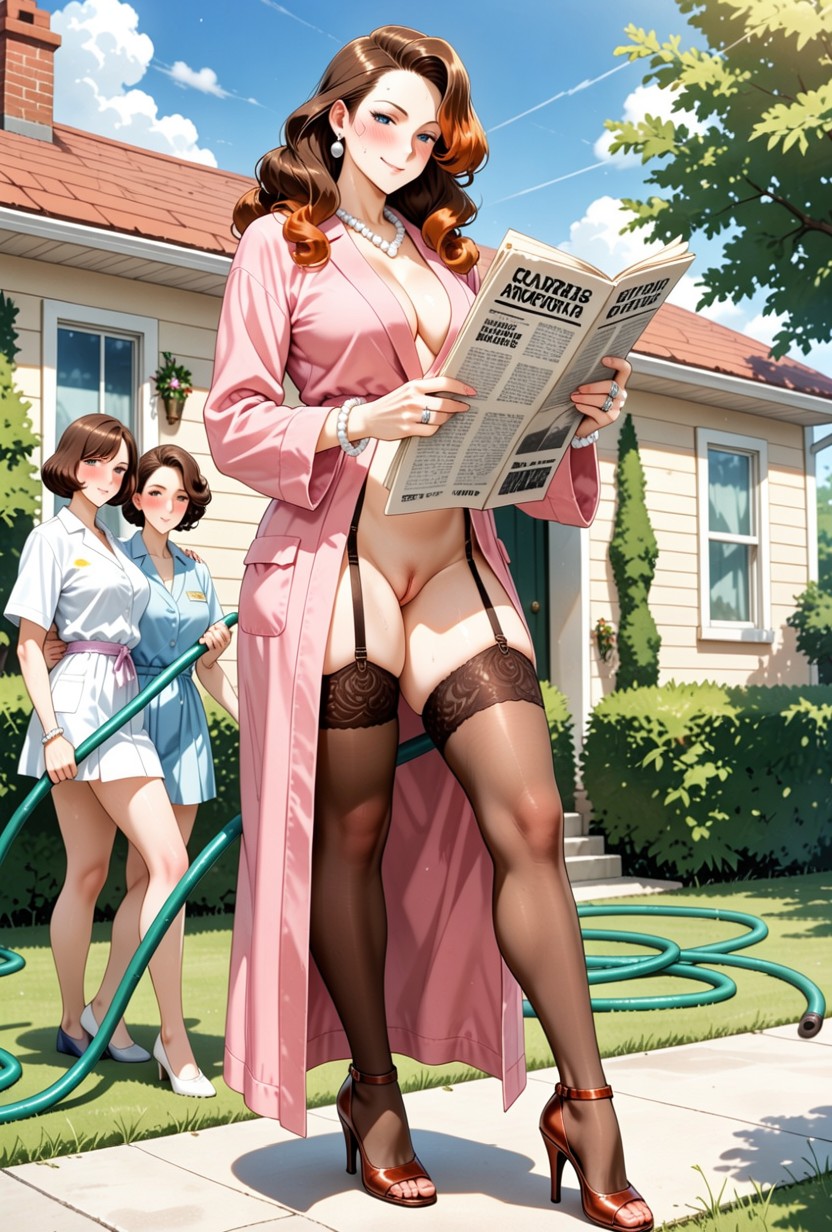 Showing Pussy, S Decor, Standing Hentai IA