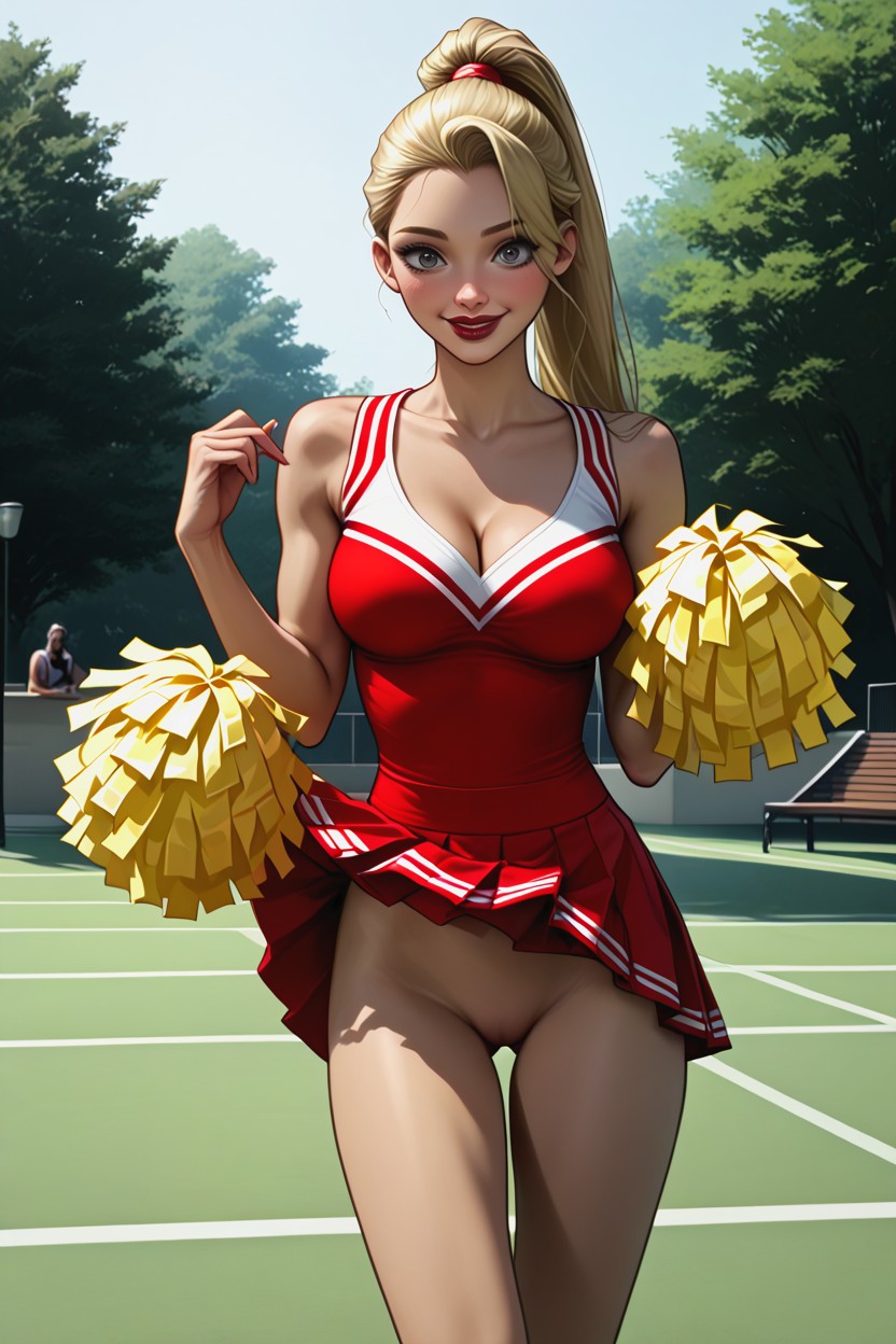 Gluteals, Abs, Ponytail Hairstyle Porno IA Hentai