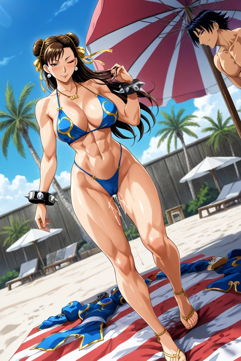 Detailed Face, Natural Large Breasts, Affectionate AI黃漫