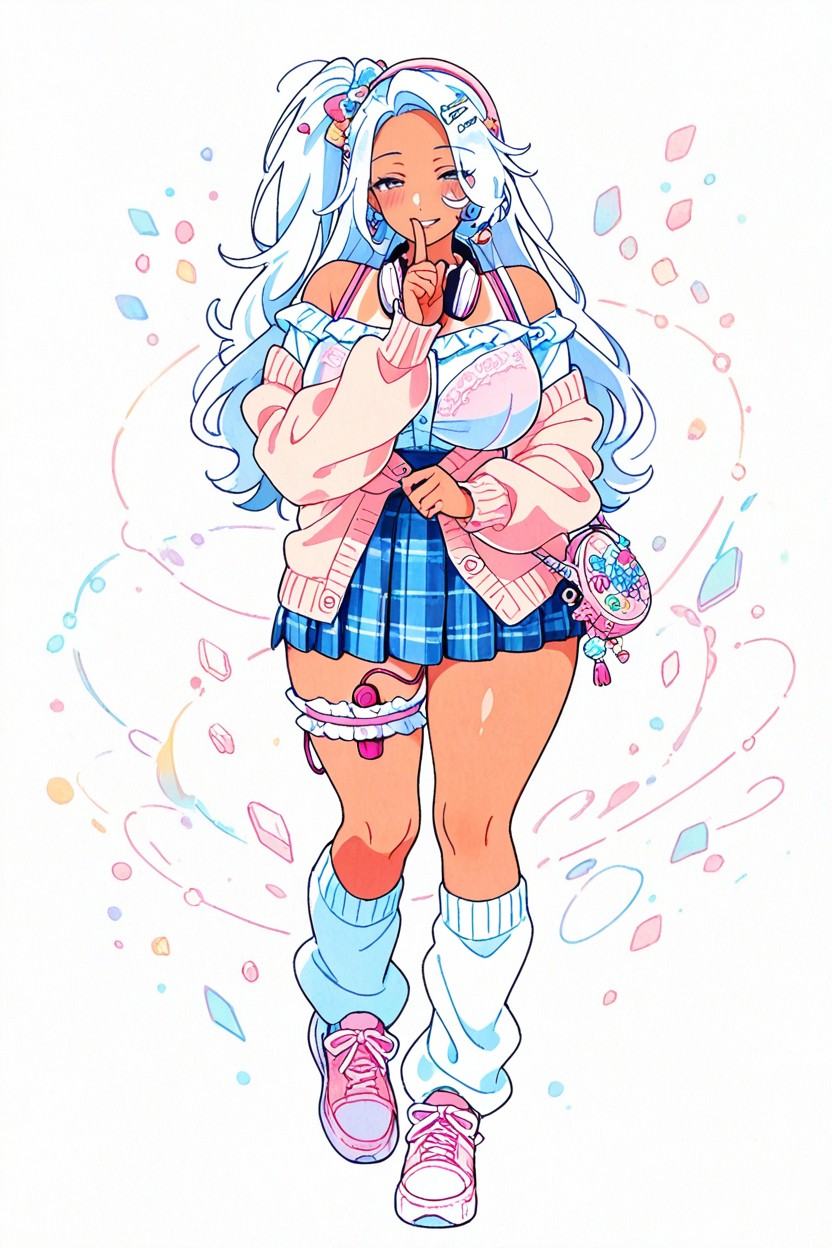 Aesthetic, Tierna, Soft Pastel Colors Hentai IA