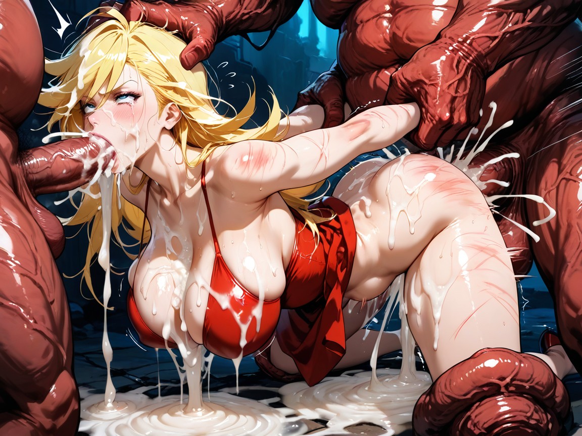Rough, Flying Sweat, Excessive Cum In Hair Cum In Nose Hentai AI Porn