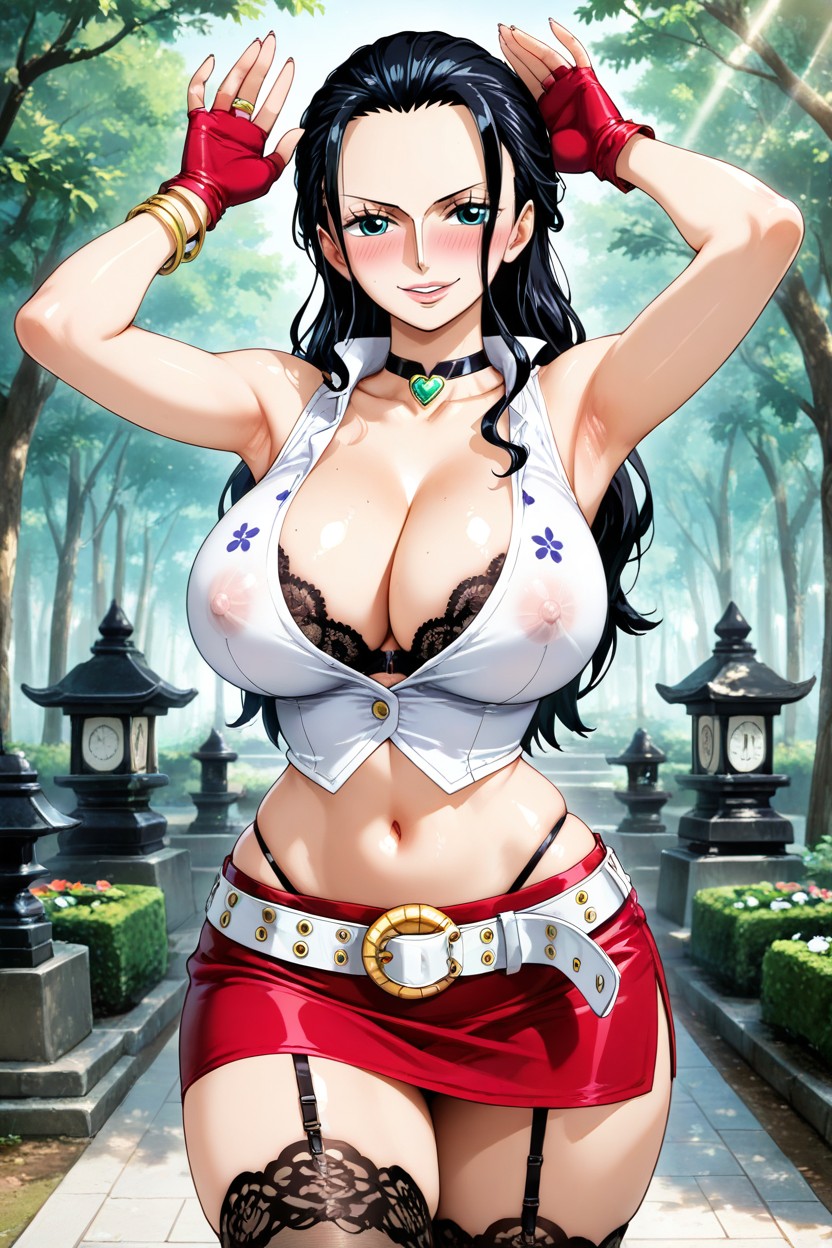 High Resolution, Emerald Heart Choker, Ultra-detailed Porno IA Hentai