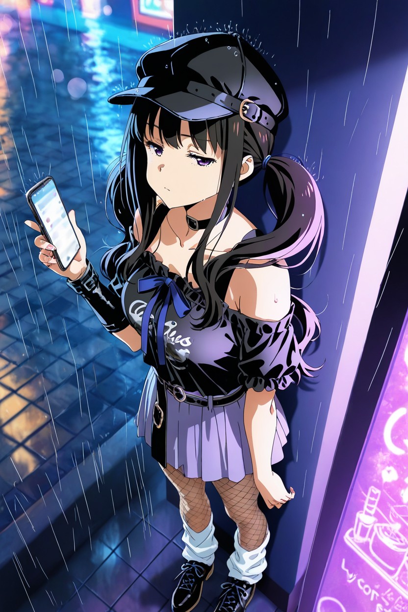 Inoue Takina From Lycoris Recoil, Coffee Shop, Medium Breast Hentai AI Porn