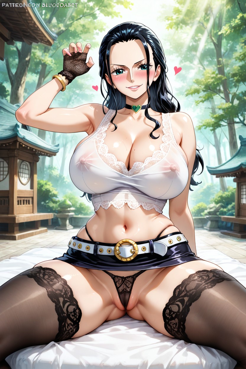 Many Details, Nico Robin From One Piece, Visible Thong Porno IA Hentai