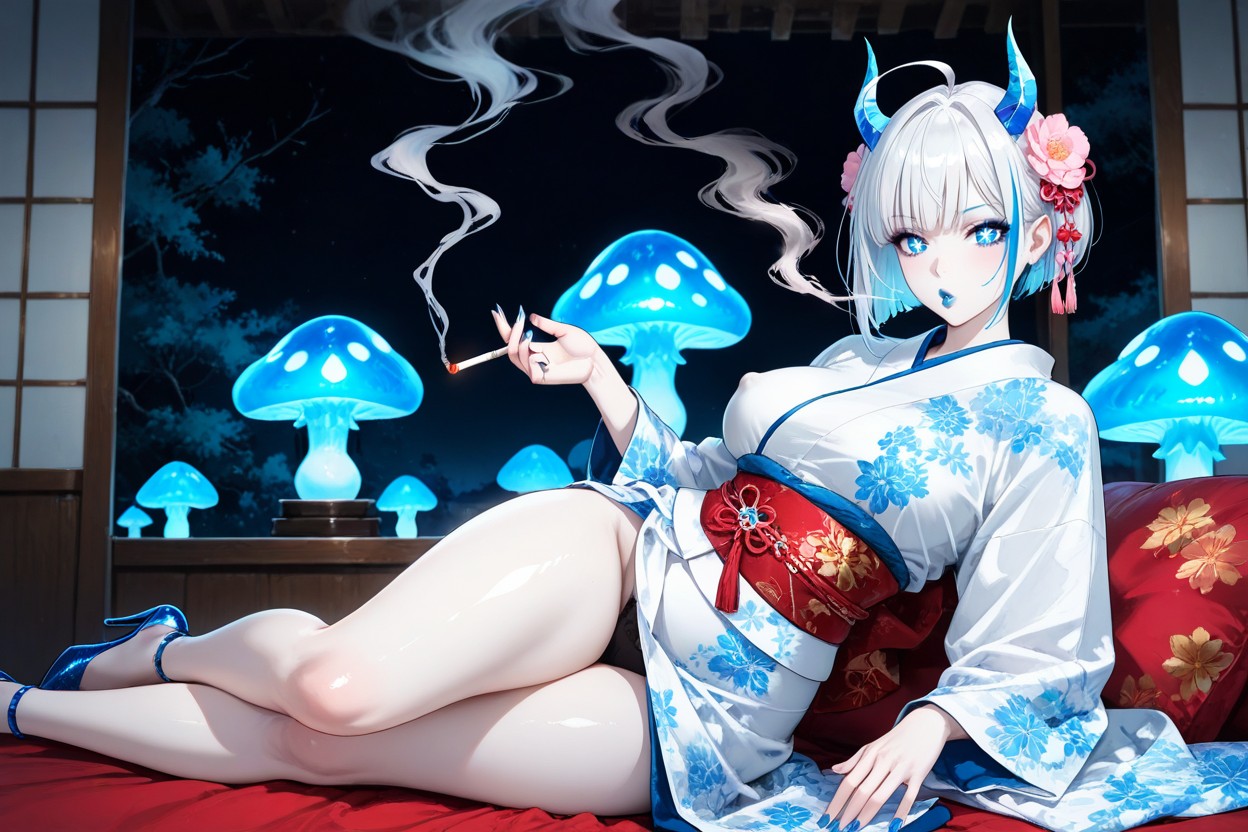 Puckered Lips, Mignon, Steamy Breath Porno IA Hentai