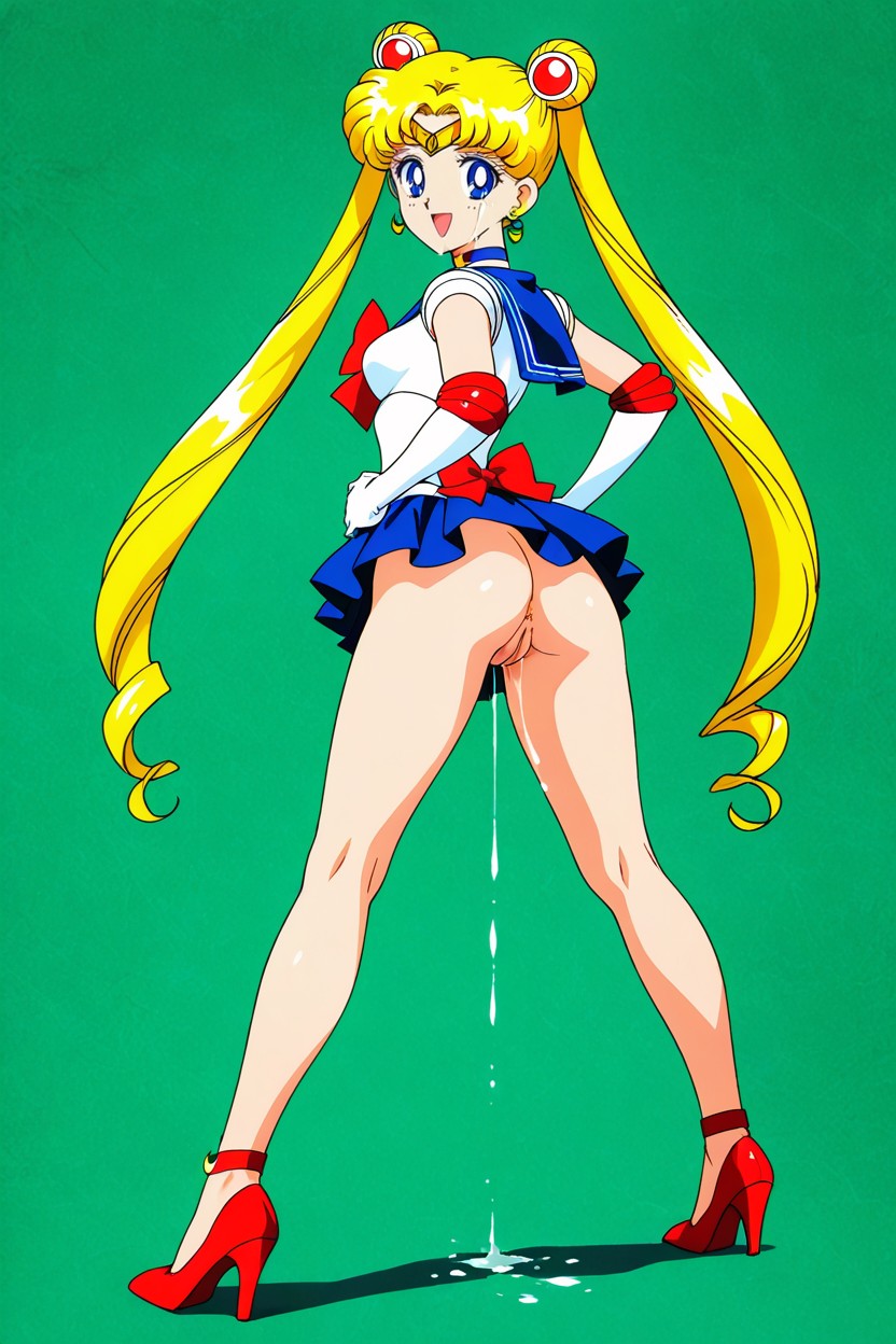 Royalblue Choker, Sailor Moon, Perfect Anatomy Porno IA Hentai
