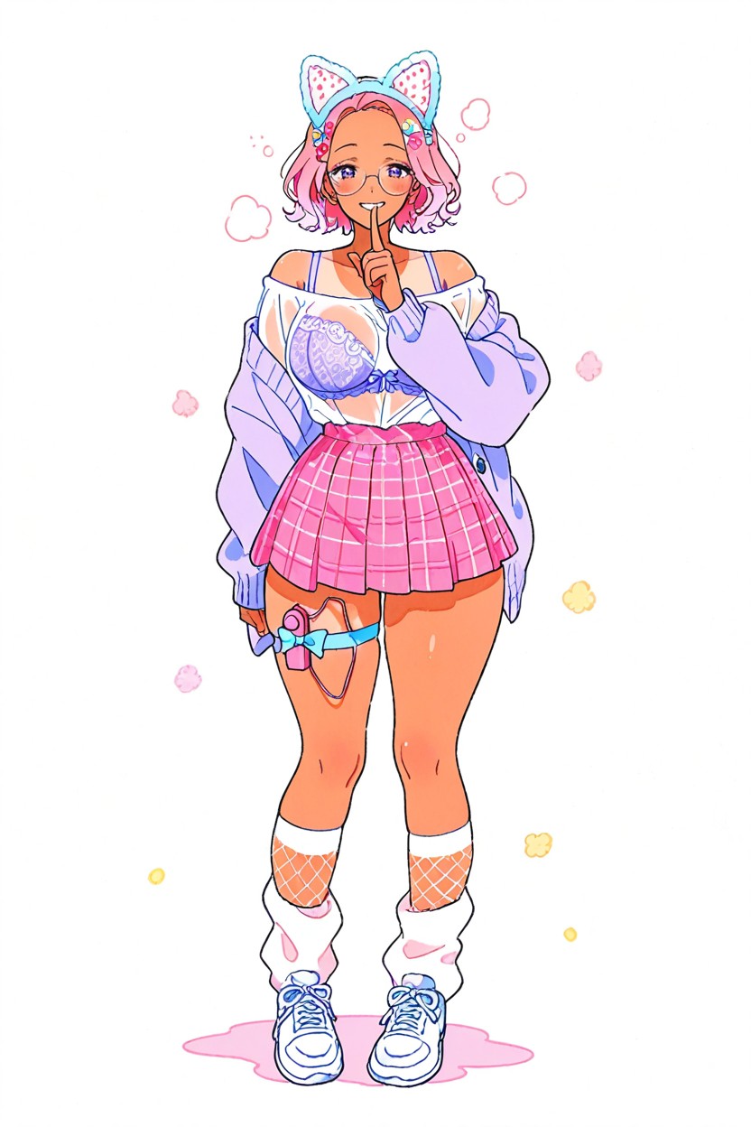 Shushing, Balanced Warm And Cool Tones, Full Body Hentai IA pornografia