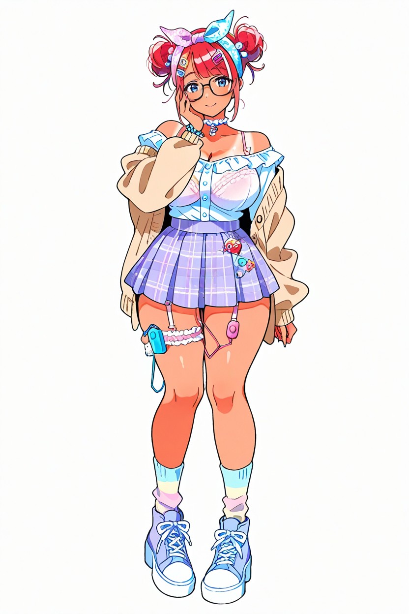 Hand On Face, Feathery Bangs, Subtle Outlines Porno IA Hentai
