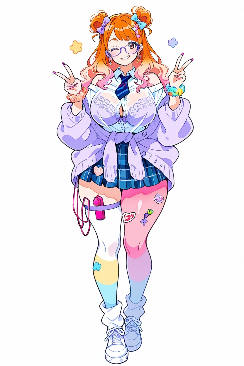 Vibrator Strap On Thigh, Pastel Color Purse Charm, Decora Hentai IA