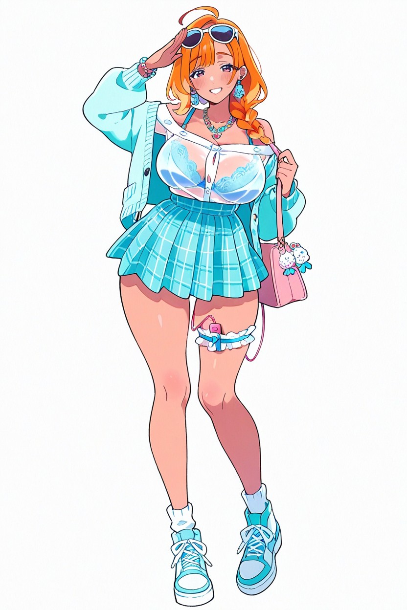 Beaded Necklaces, Clean Composition, Side Bangs Porno IA Hentai