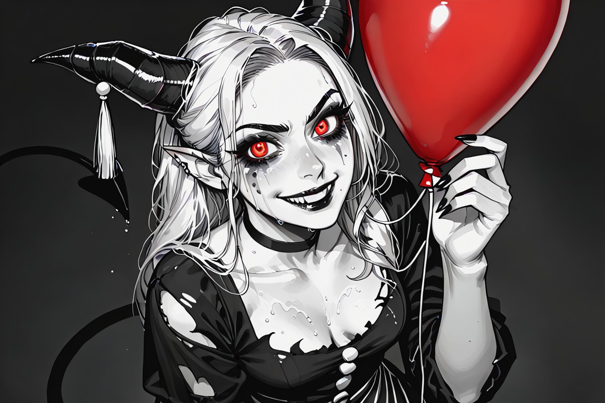 Angry, Breasts, Very Long Demon Finger-nails Hentai AI Porn