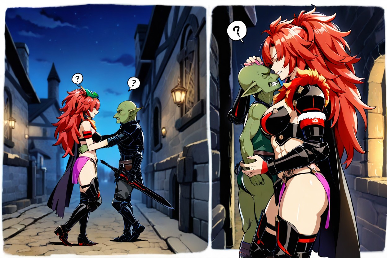 Takeda Hiromitsu Art Style, Female With Great Black Sword, Balde Goblin Hentai KI Porno