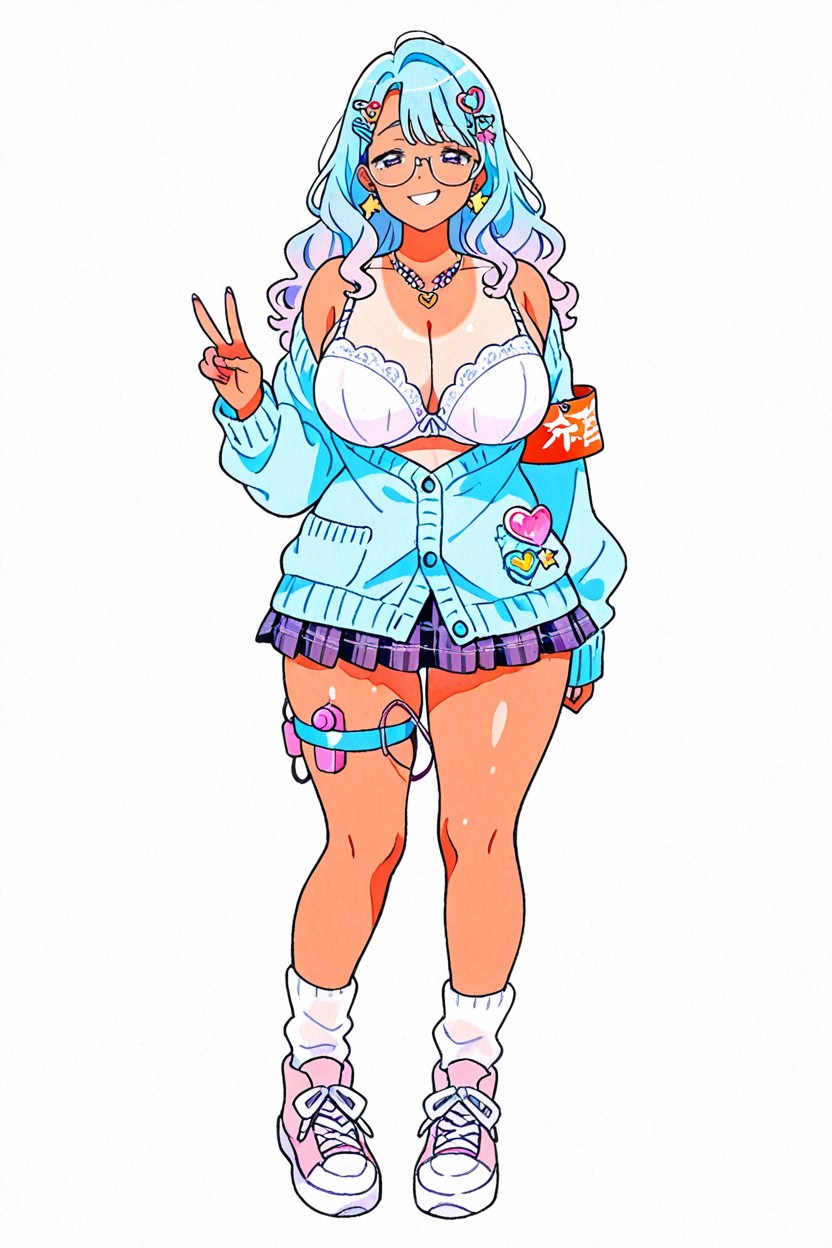 Heart Necklace, Japanese, Cheerful Gyaru Hentai AI Porn