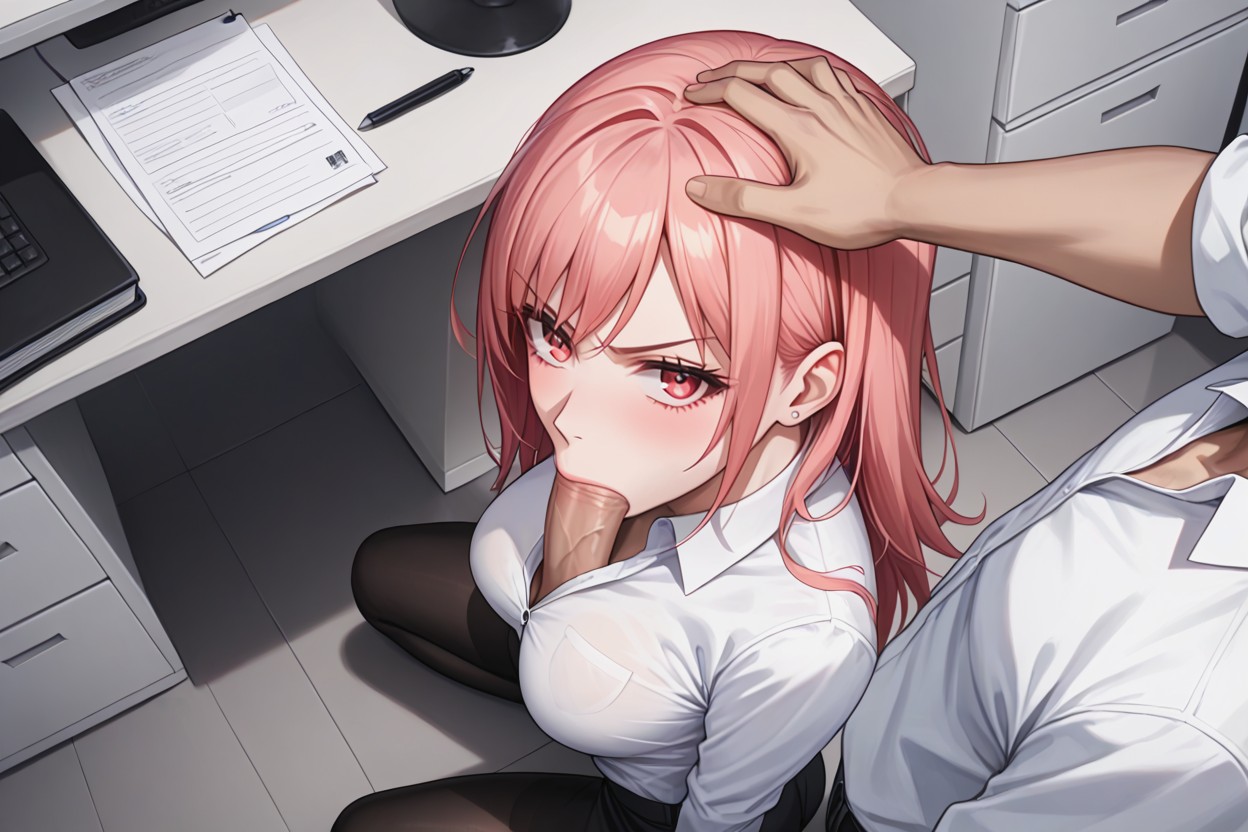 Faceless Man, High Angle, Throat Bulge Hentai AI Porn