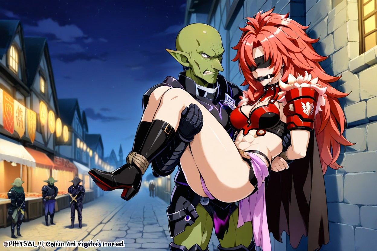 Outside, Female Blindfold, Atado Hentai IA