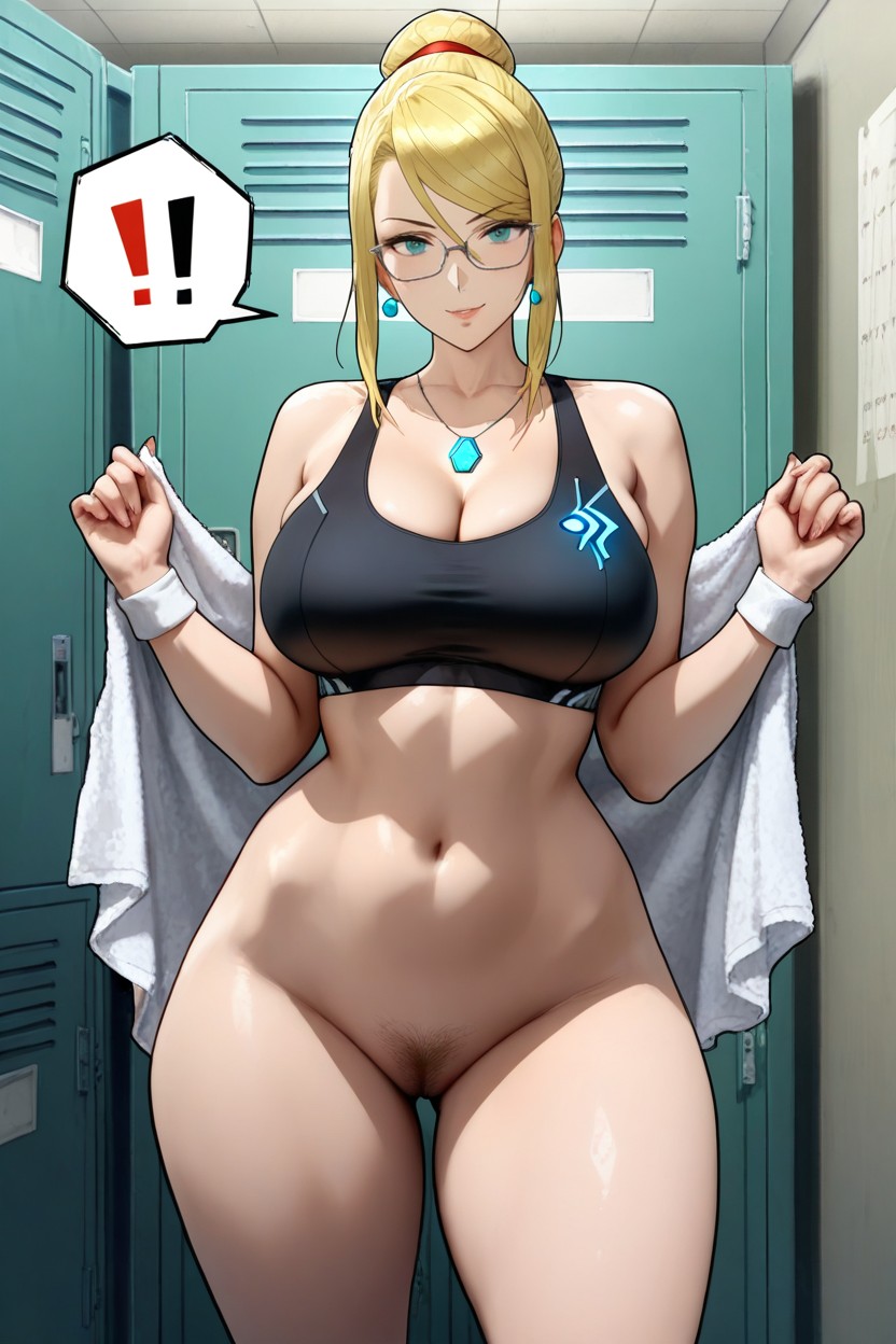 Forward Slightly, Exaggerated Waist, Necklace Hentai AI Porn