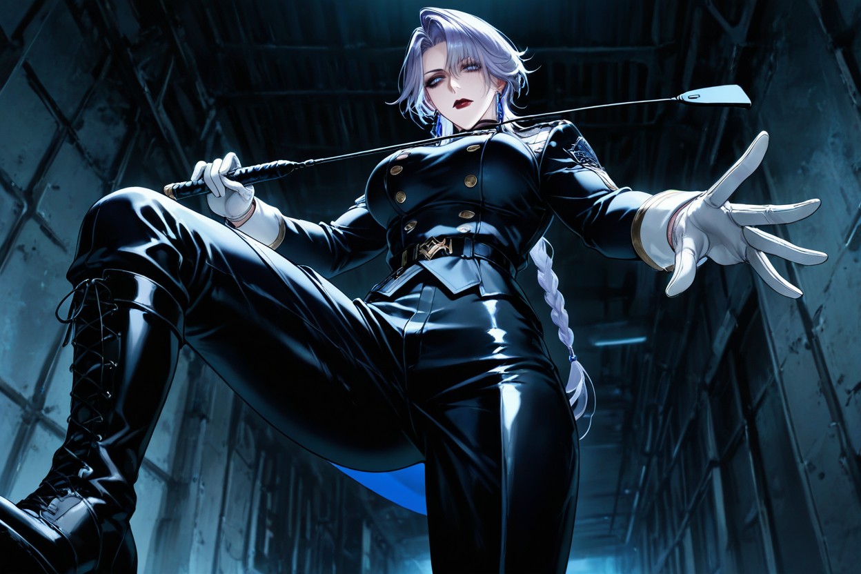 Turn-up Cuffs, Military White Gloves, Bottom Up Hentai AI Porn
