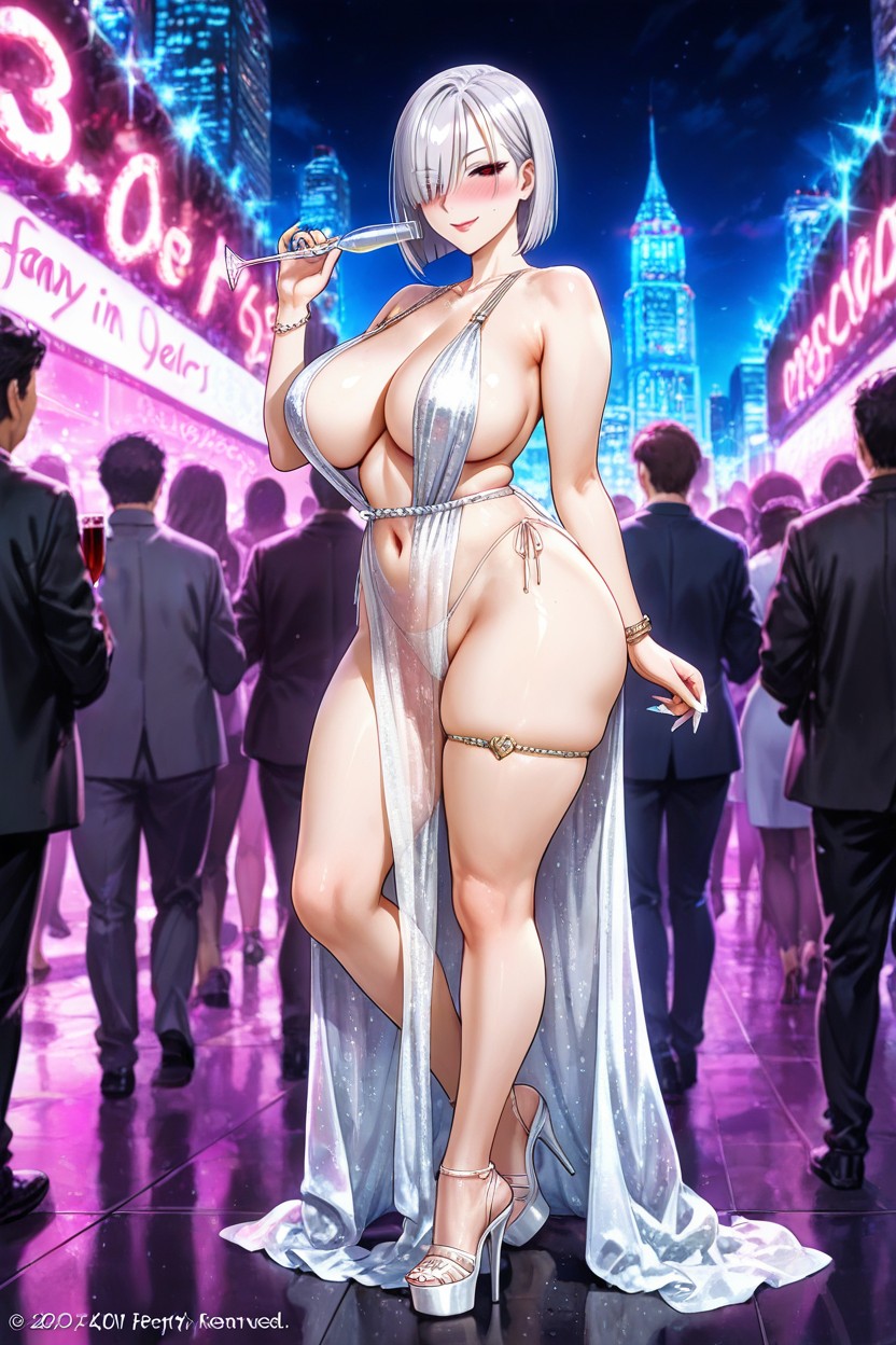 Side View, Full Body, Fake Nails Hentai AI Porn