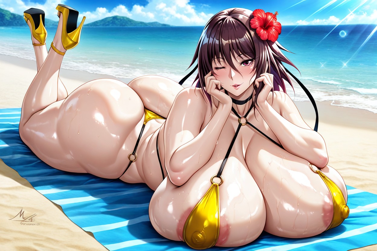 Extrêmement Lourd En Bas, Gigantic Thick Thighs, Uncensored Porno IA Hentai