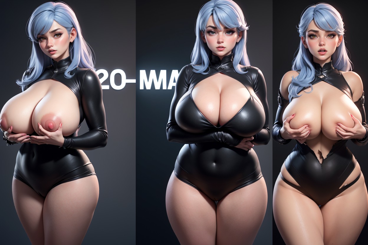 She Experiences The Most Perfect Absurdly Ultra-hyper_mega_fat_breasts Expansion And Weight Gain, Ssbbw, Cleavage Hentai AI Porn