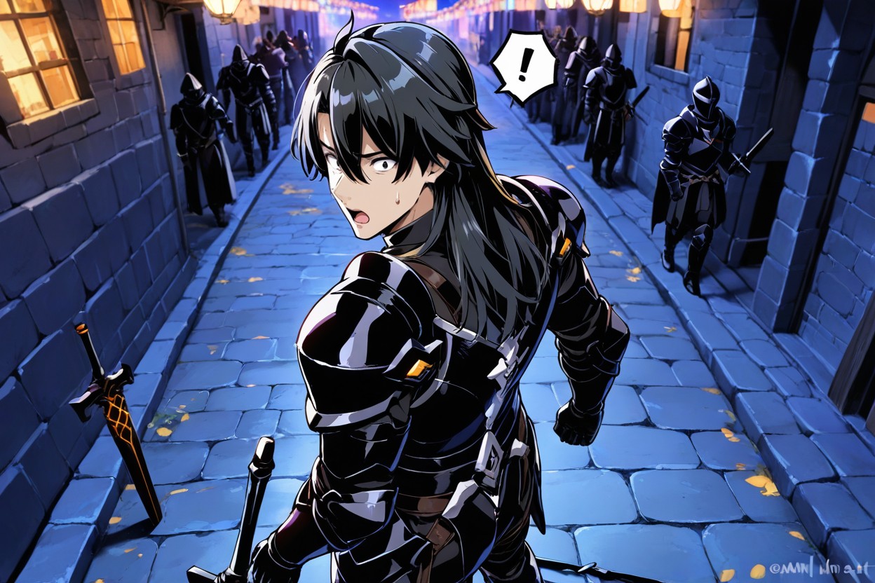 Effrayé, Vue Arrière, No Female Character Porno IA Hentai