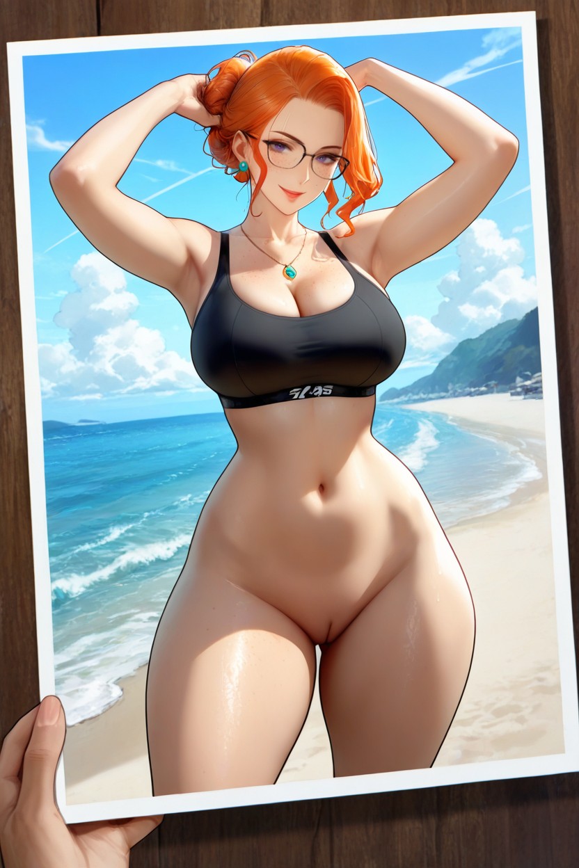 Thick Thighs, 25+, Chignon Porno IA Hentai