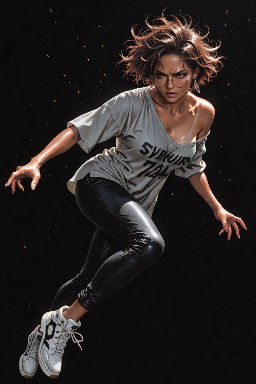 Tanned Skin, Realistic Face, 露肩 AI黃漫