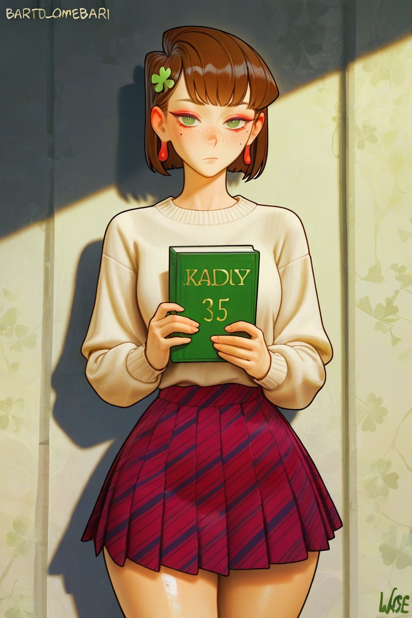 Thick Thighs, Green Eyes, 25+ Hentai AI Porn