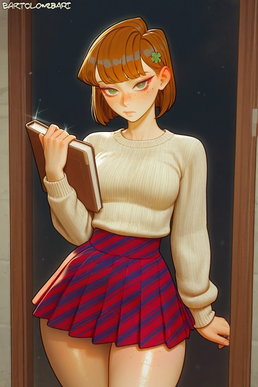 Freckles, Coupe Au Carré, Rim Lighting Porno IA Hentai
