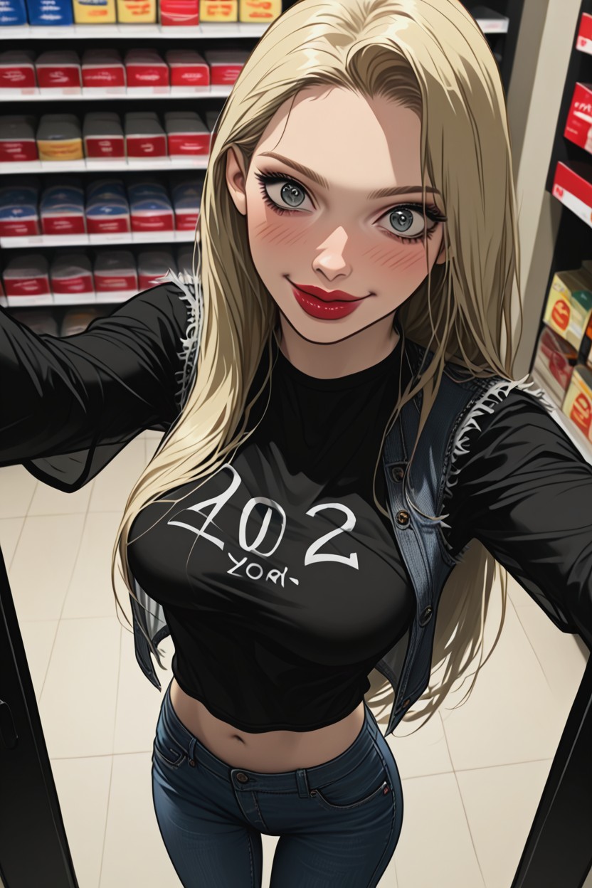 Skinnyleg, Slimleg, Poitrine Moyenne Porno IA Hentai