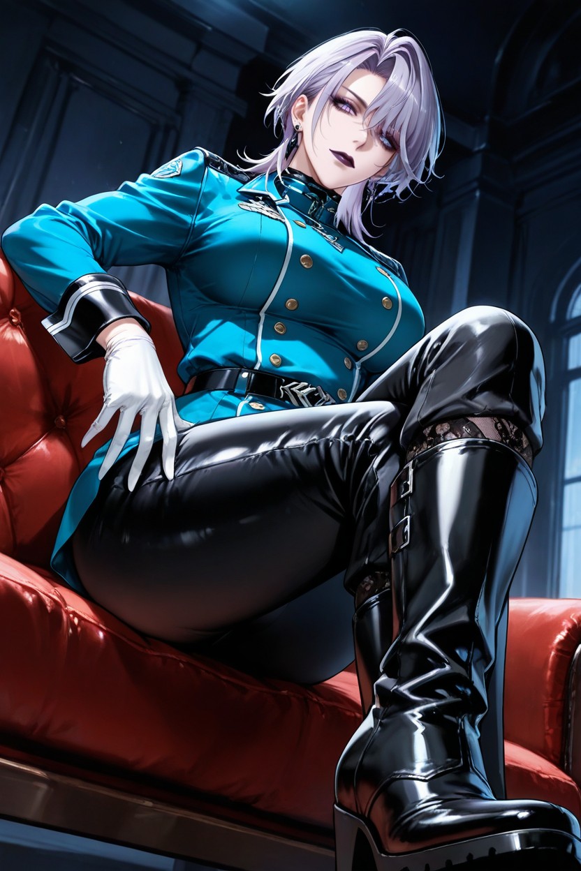 Mittlere Brust, Handsome Mature Lady, Scornful Eyes Hentai KI Porno