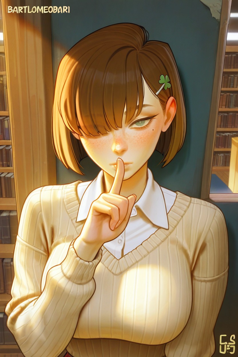 Pink Pupils, Glossy Lips, Pink Nose Hentai KI Porno
