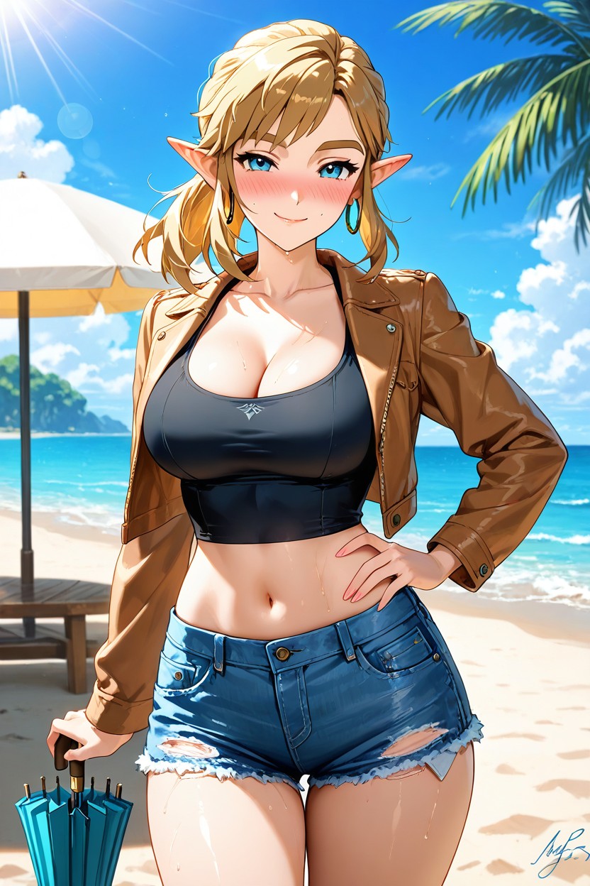 Water, Open_jacket, Signature Hentai IA