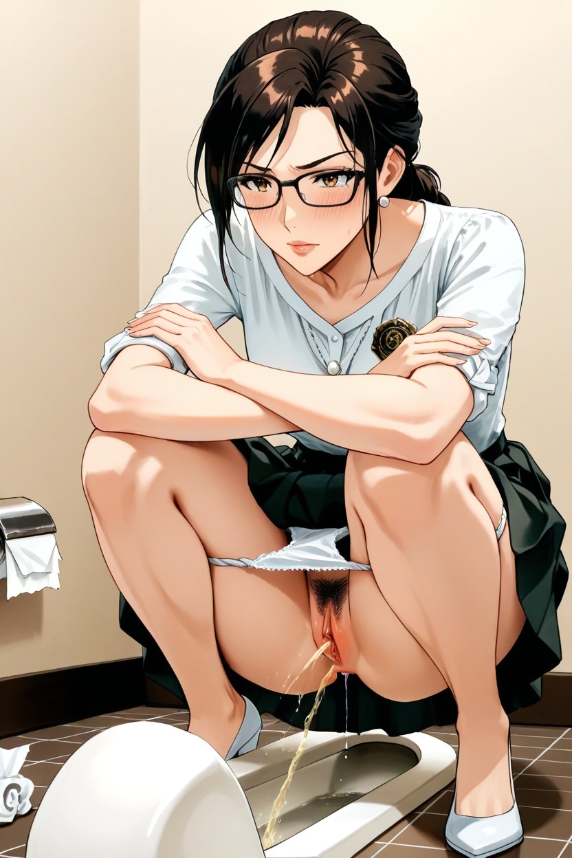 Wide Spread Feet, Teacher Lara Croft, Elegant White Panties Pulled Down To Knees Hentai AI Porn