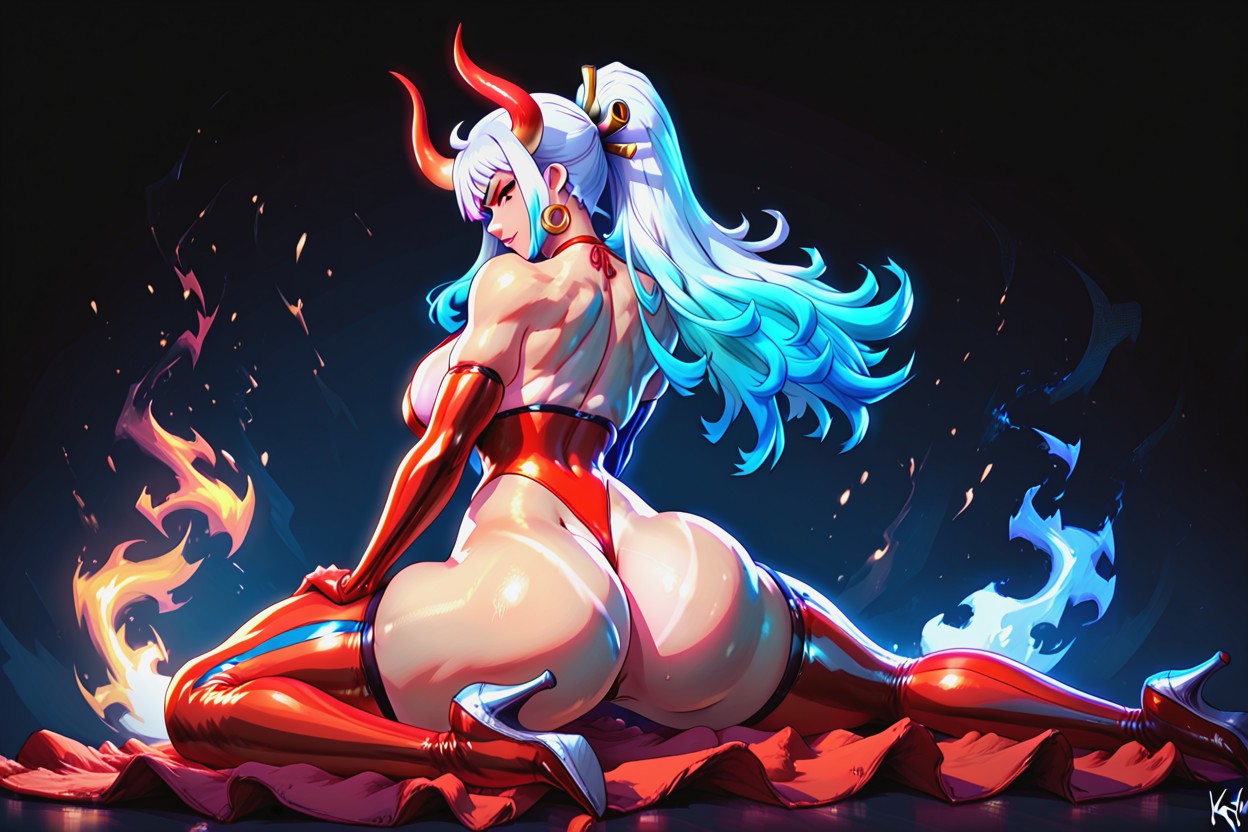 25+, Painterly Style, 霓虹燈 AI黃漫