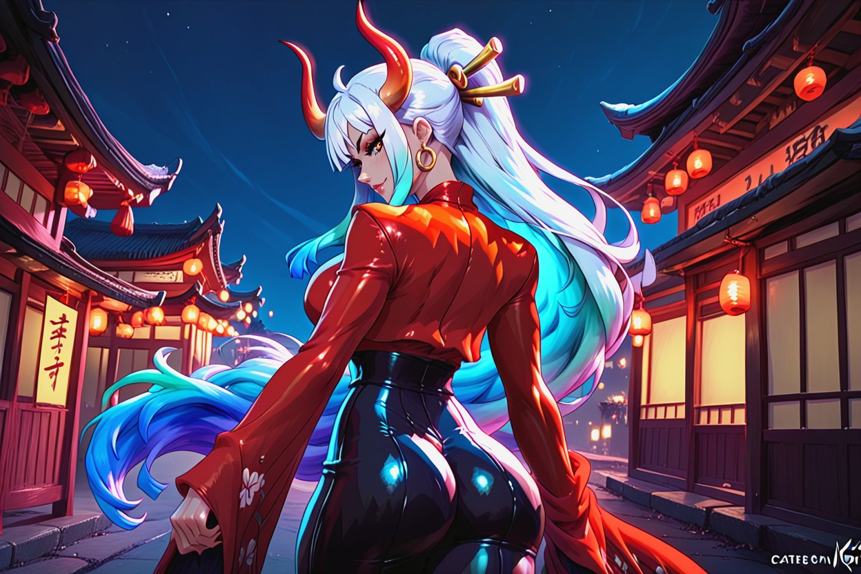 Mirando Al Espectador, 25+, Ojos De Ámbar Hentai IA